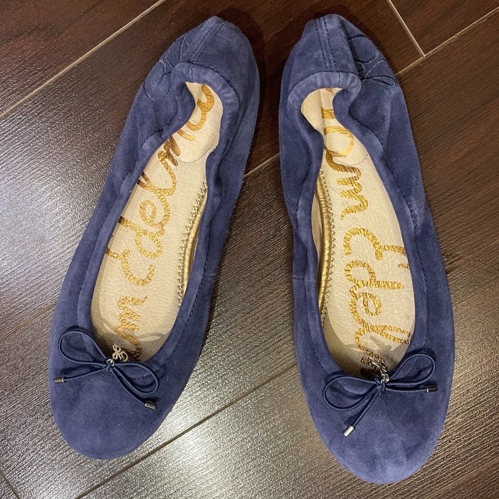Sam Edelman Ballet Flats - Indigo Blue, Felicia Ballet Flat (Super comfortable)